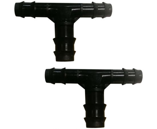 Пластиковый тройник для капельной трубки 16мм х 19мм х 16мм Профитт 2 шт. 1640707 