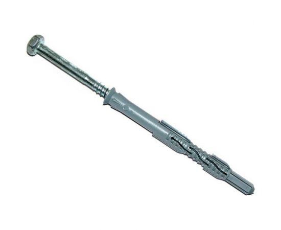 Фасадный дюбель КРЕП-КОМП KENNER Profi нейлон, шуруп под ключ 10х80 100шт фдкп1080 