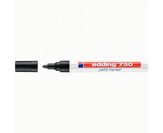 Лаковый маркер EDDING Industry 750IND 2-4 мм, до 400 С, блистер, черный E-750IND#1-B#1 