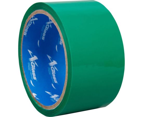Упаковочная клейкая лента X-Glass зеленая, 50 мм, 41 м, 43 мкм, арт 1405 УТ0007011 – изображение 2
