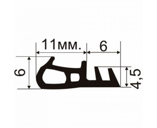 Оконный уплотнитель ТДВ белый, 5.5 м 1501014 – изображение 2