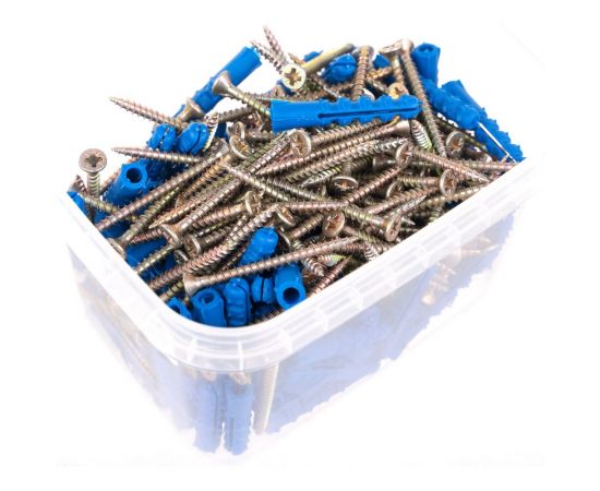 Дюбель еж с шурупом Качественный Крепеж для установки плинтусов 6х35 120 шт 0501095 КЧ – изображение 3