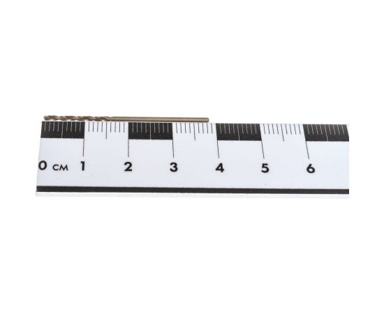 Сверло по металлу 1.3 мм, Тип N, HSS-Co5, золотистое, DIN 338, ZIRA ZI-754622 – изображение 4