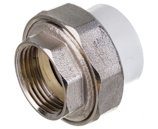 Комбинированная разъемная муфта (американка) PRO AQUA PP-R ВР белая d-32 мм 1" PA20018b 