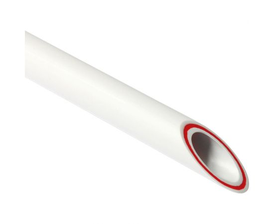 Армированная стекловолокном труба PRO AQUA PP-R RUBIS SDR 7.4 Белая 4 м d-20 мм PA35008P 