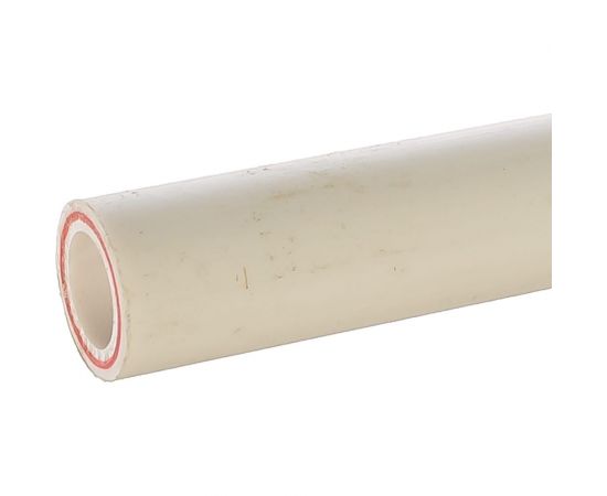 Армированная стекловолокном труба PRO AQUA PP-R RUBIS SDR 6 Белая d-20 мм, 2 м PA37208P 
