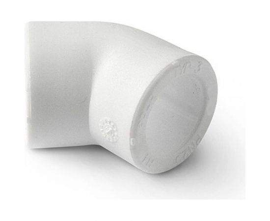 Угольник PRO AQUA PP-R 45 градусов белый 25 мм PA13510Pb 