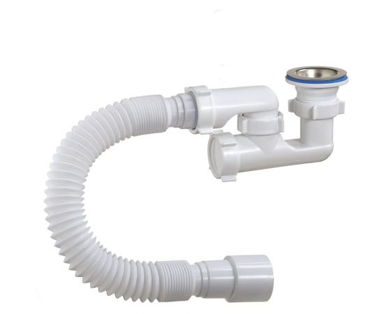 Сифон для душевого поддона ORIO 1 1/2х40 регулируемый с гибкой трубой 40/50 А-82589 