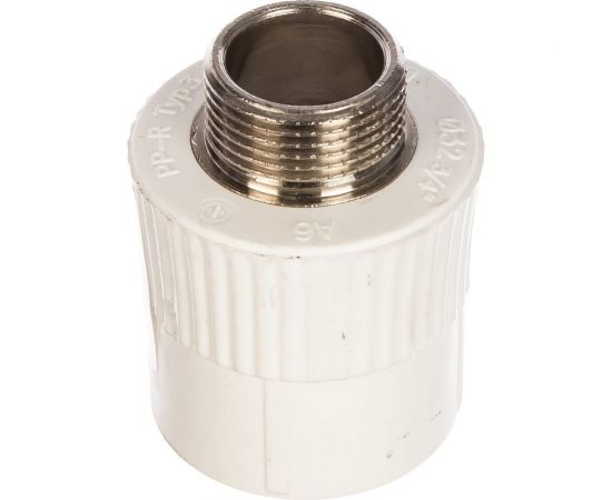 Комбинированная муфта PRO AQUA PP-R НР белая d-32 мм 3/4" PA23016Pb 