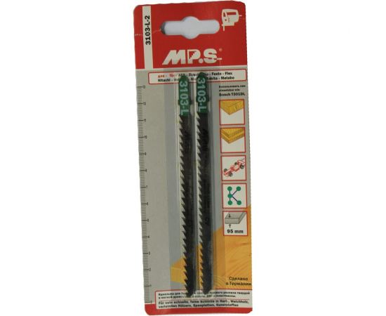 Пилки T301DL (132х110х4.0 мм; 2 шт.) по древесине, ДСП, пластмассе MPS 3103-L-2 