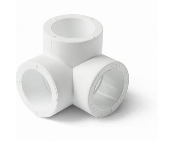 Двухплоскостной тройник PRO AQUA PP-R белый 20 мм PA17308Pb 