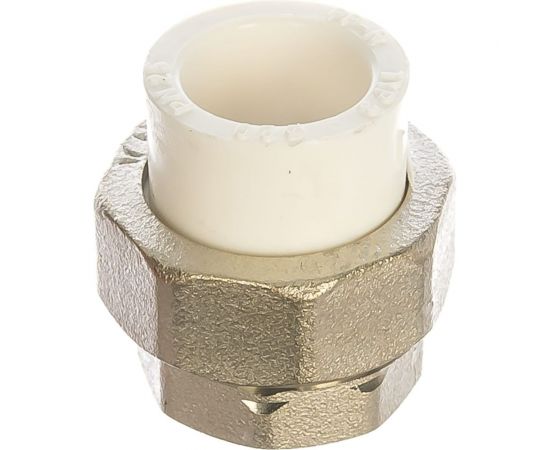 Комбинированная разъемная муфта (американка) PRO AQUA PP-R ВР белая d-20 мм 3/4" PA20010b 