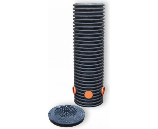 Дренажный колодец Агросток смотровой в сборе, 460/400x1000 мм, с тремя выходами 110 мм 51704 