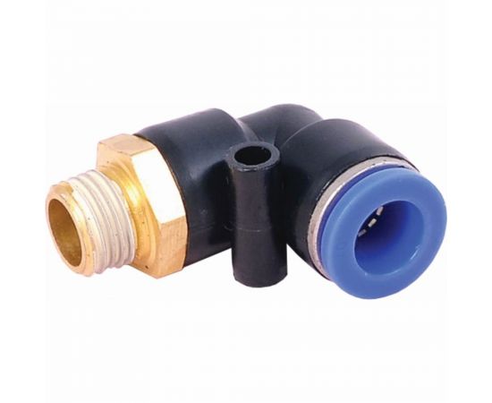 Фитинг Г- образный трубка 6 мм, резьба наружная 1/4"" Pegas pneumatic 5901 