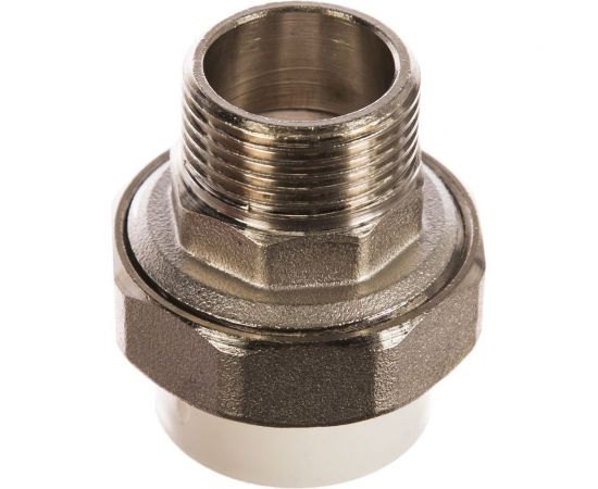 Комбинированная разъемная муфта (американка) PRO AQUA PP-R НР белая d-32 мм 1" PA21018b 