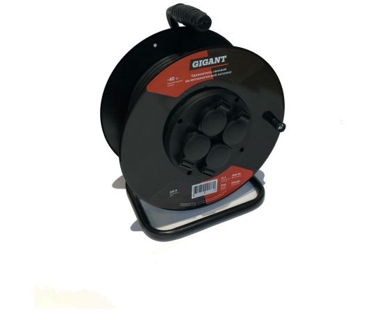 Силовой удлинитель Gigant на металлической катушке КГ 3x1,5 30 м 80077 