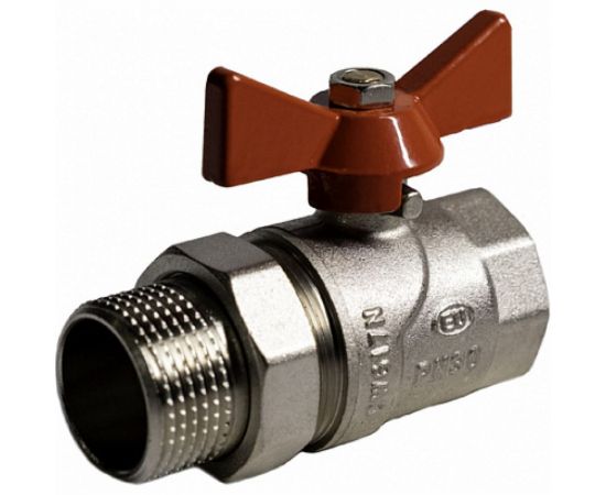 Шаровой кран с американкой EUROS Grand (ручка-бабочка) 1 1/4" ВР-НР EU.YT1287060 114_k 