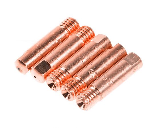 Трубка контактная E-Cu 5 шт, 0.6 мм, M6x25 мм SOLARIS WA-3474 