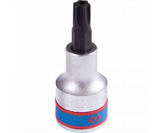 Насадка-бита торцевая с отверстием Torx T45, 60 мм, 1/2"" KING TONY 402745 