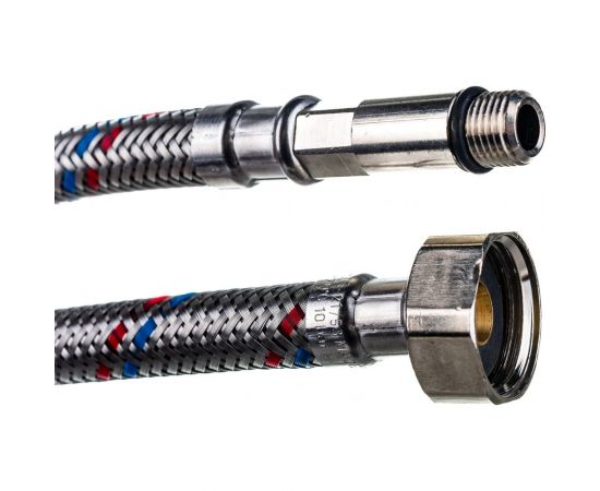 Подводка в оплётке MATEU FIL- NOX S/S, для смесителей, 1/2хМ10х1х35, 0.8 м 13613 – изображение 2