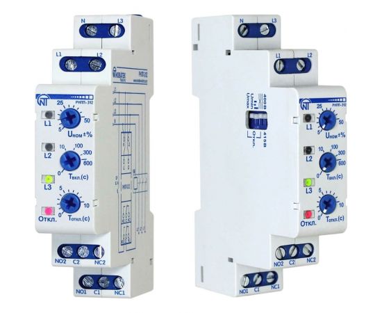 Реле напряжения, перекоса и последовательности фаз Новатек-Электро РНПП-312 3425600312 – изображение 2