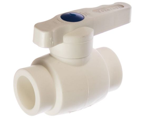 Шаровой кран со стандартным проходом PRO AQUA PP-R белый d-25 мм PA44010b – изображение 2
