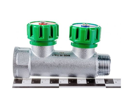 Регулируемый коллектор с 2 отводами FAR 3/4" М24х19 FK 3825 C34 – изображение 2