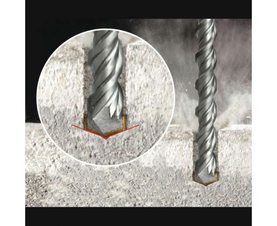 Сверло-бур по бетону Basic (4x110 мм; SDS-PLUS) RENNBOHR 690411 – изображение 3