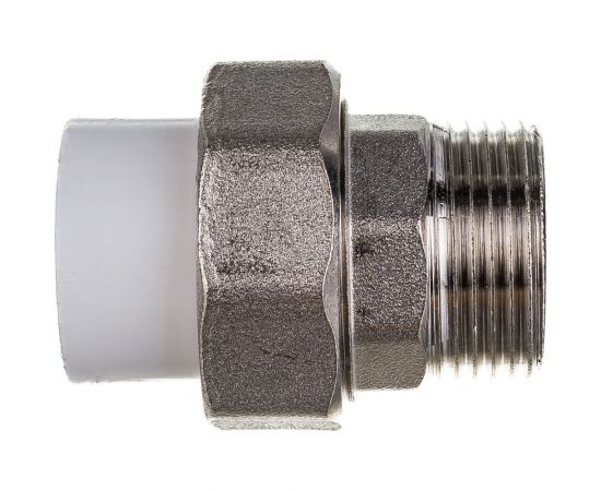 Комбинированная разъемная муфта (американка) PRO AQUA PP-R НР белая d-20 мм 3/4" PA21010b – изображение 3