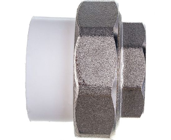 Комбинированная разъемная муфта (американка) PRO AQUA PP-R ВР белая d-32 мм 1" PA20018b – изображение 3