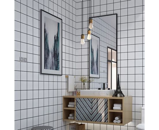 Самоклеящаяся ПВХ плитка LAKO (белая плитка; 17 шт.; 3.06 кв.м) LKD-PH005 – изображение 4