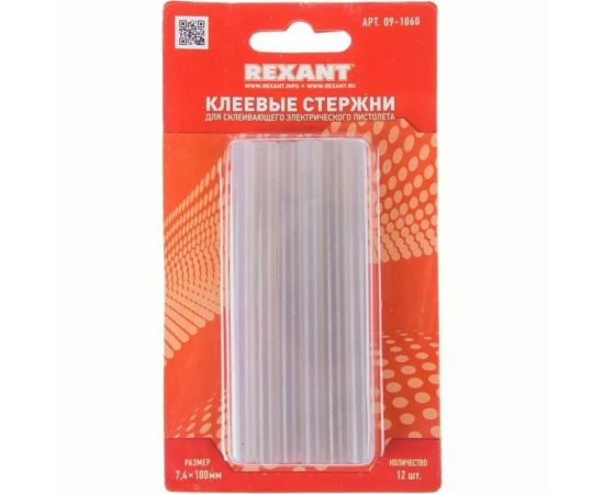 Клеевые стержни (d=7.4 мм, L=100 мм, прозрачные, светящиеся, 12 шт.) Rexant 09-1060 – изображение 5