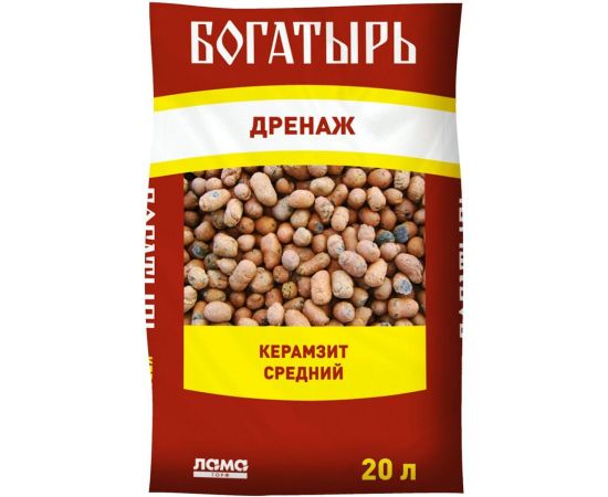 Дренаж Богатырь Керамзит средний 20 л 001-DR-KS-000824-4 