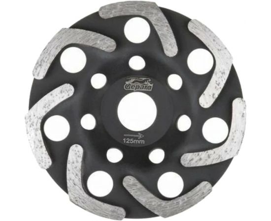 Чашка алмазная шлифовальная бумеранг 125x22.2 мм GEPARD GP0807-125 