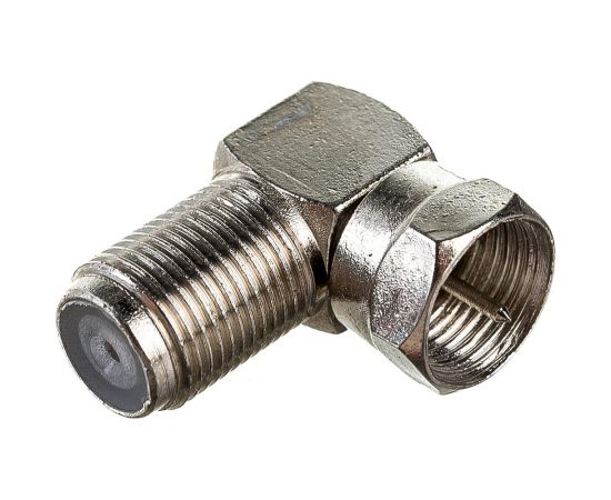 Переходник DORI F штекер - F гнездо металл угловой 2335 