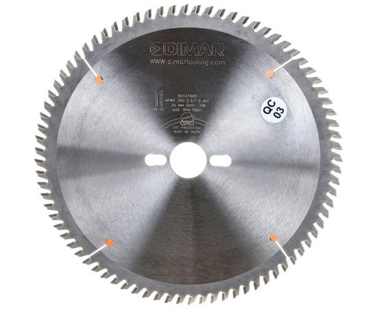 Диск пильный тонкий пропил торцевой рез (250x30x2.3 мм; Z80) Dimar 90131606 