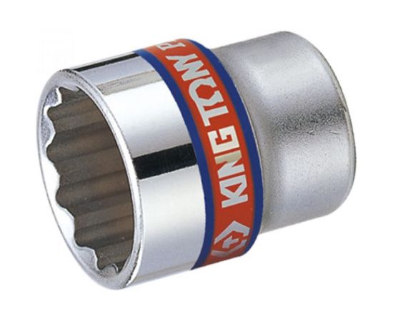 Торцевая стандартная двенадцатигранная дюймовая головка 3/8"", 1/4"" KING TONY 333008S 