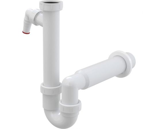 Трубчатый сифон Alca Plast с накидной гайкой 1 1/2" и штуцером A81-DN50 