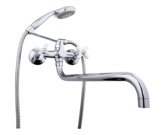 Смеситель для ванны и умывальника FRAP F2618 1/2 керамическая кран-букса 522590 