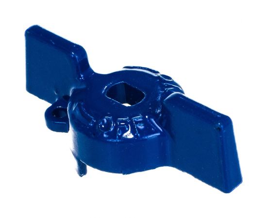Ручка бабочка для крана Uni-Fitt размером 1/2"", синего цвета 129T2100 