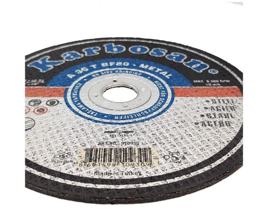 Диск отрезной по металлу 180х2.5х22 мм Karbosan 10930 – изображение 2