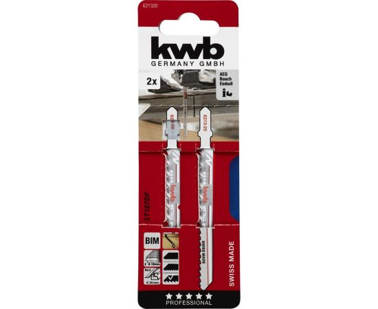 Пилки для лобзика по металлу BiM T127DF S20 2 шт kwb 621320 – изображение 2
