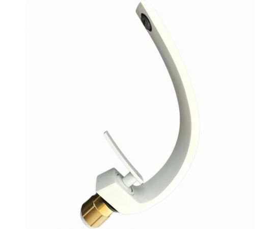 Смеситель для раковины OUTE однорычажное управление из латуни, белый T703K – изображение 2