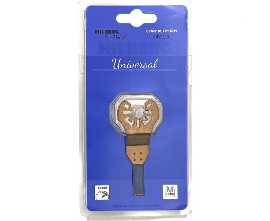 Полотно пильное погружное универсальное Bi-M 10х28 мм, 18TPI Hilberg HR9128 – изображение 2