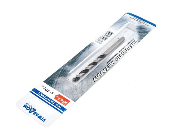 Сверло по металлу, вышлифованный профиль, 6.4х101 мм, угол заточки 135 гр Управдом ​​​​​​​4100000941 – изображение 3