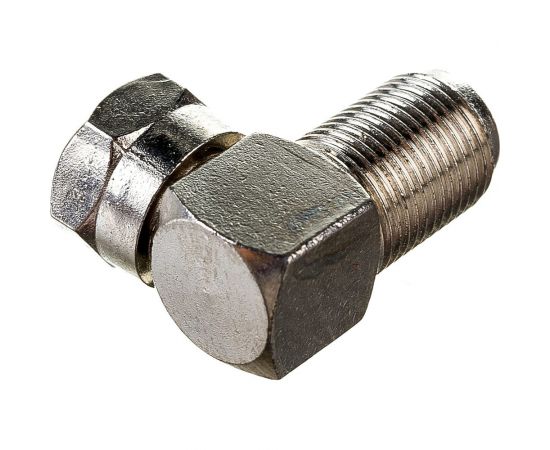 Переходник DORI F штекер - F гнездо металл угловой 2335 – изображение 3