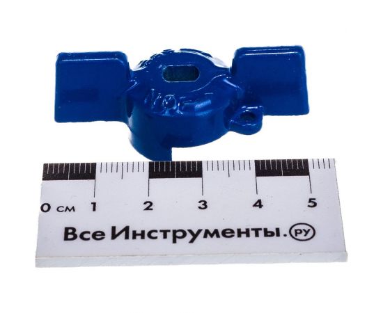 Ручка бабочка для крана Uni-Fitt размером 1/2"", синего цвета 129T2100 – изображение 3