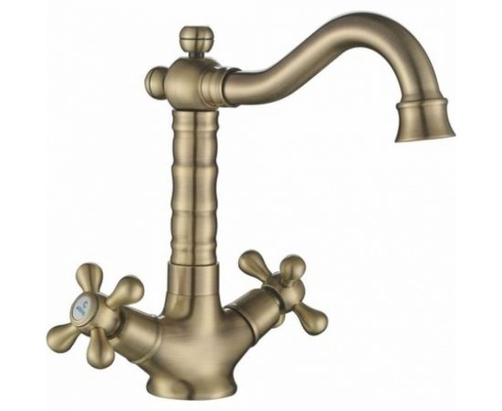 Смеситель для кухни KAISER Carlson Style крест, керамика, бронза 44233-1 – изображение 3