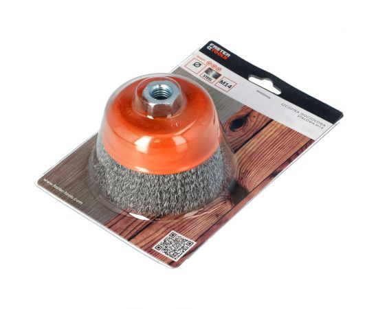 Щетка чашечная 80х20 мм, M14, стальная FASTER TOOLS 3508 – изображение 3