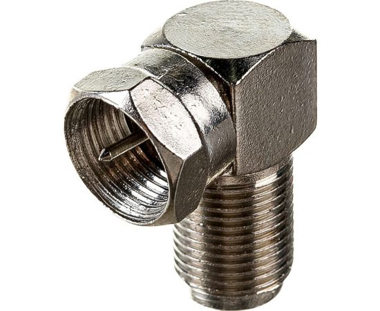 Переходник DORI F штекер - F гнездо металл угловой 2335 – изображение 4